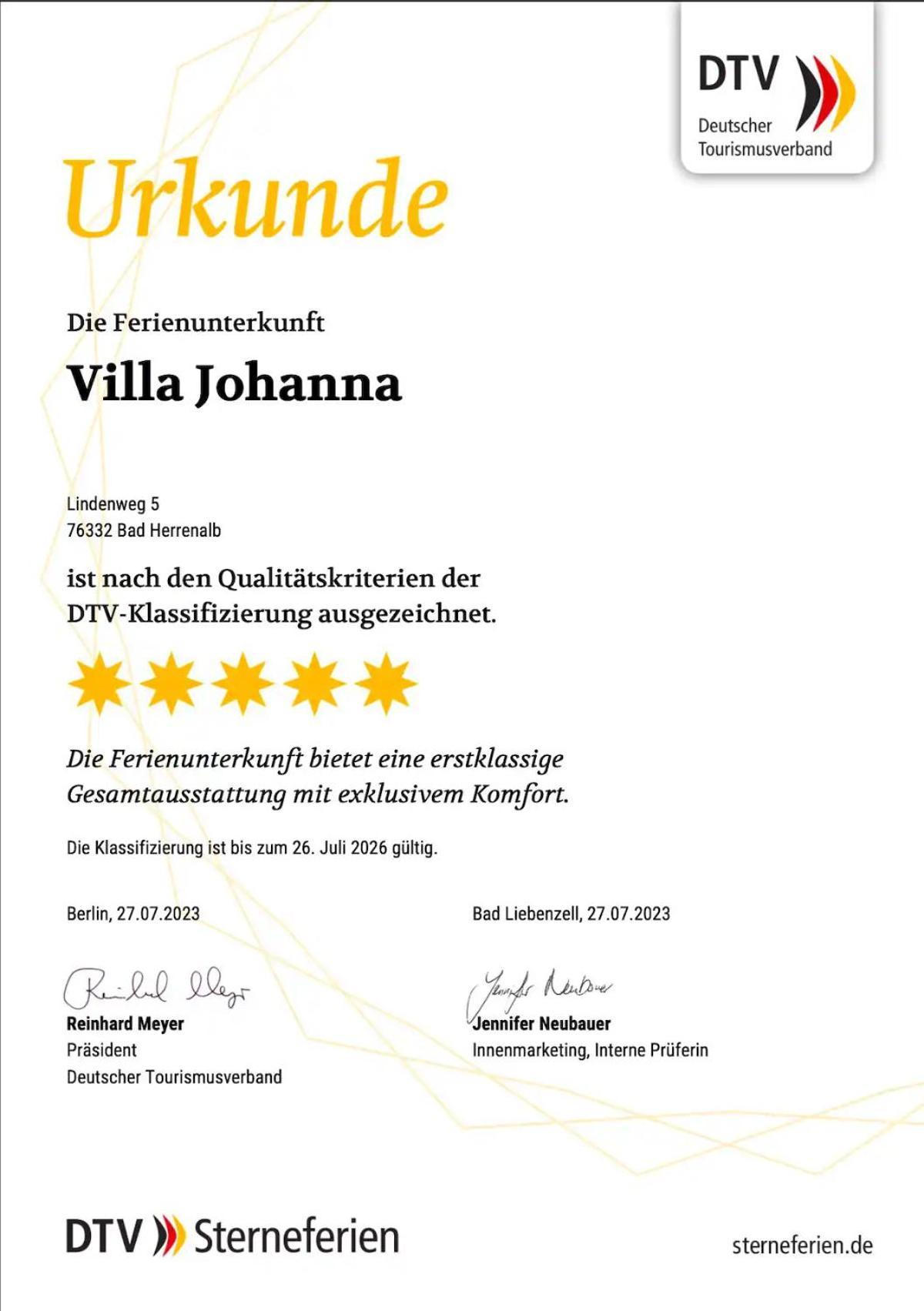 Villa Johanna Bad Herrenalb Exterior foto
